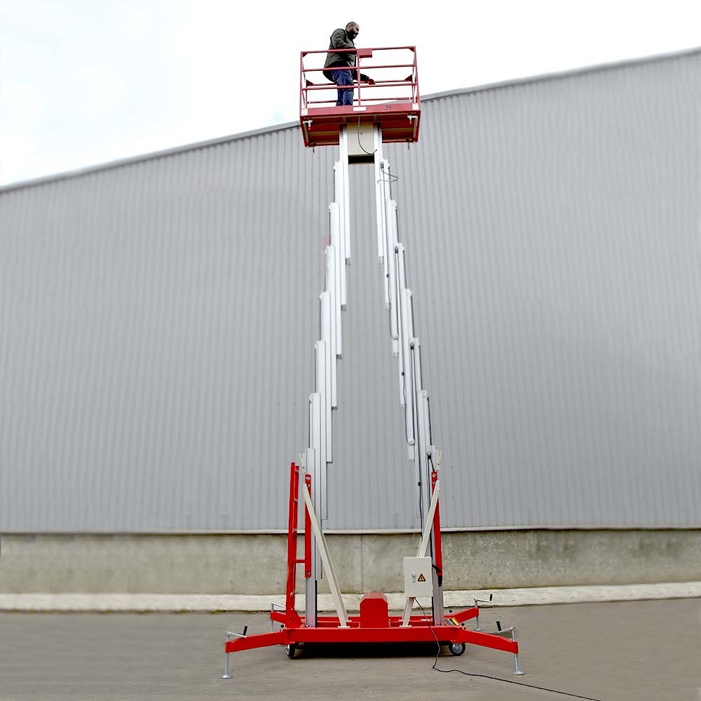 Фото 63 - Телескопический Двухмачтовый Подъемник ZX-2-100 OXLIFT 10 м 200 кг.