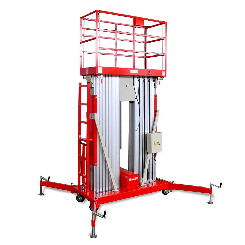 Фото 26 - Телескопический Двухмачтовый Подъемник ZX-2-140 OXLIFT 14 м 150 кг.