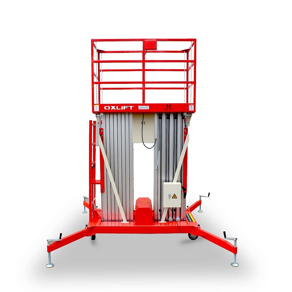 Фото 36 - Телескопический Двухмачтовый Подъемник ZX-2-090 OXLIFT 9 м 200 кг.