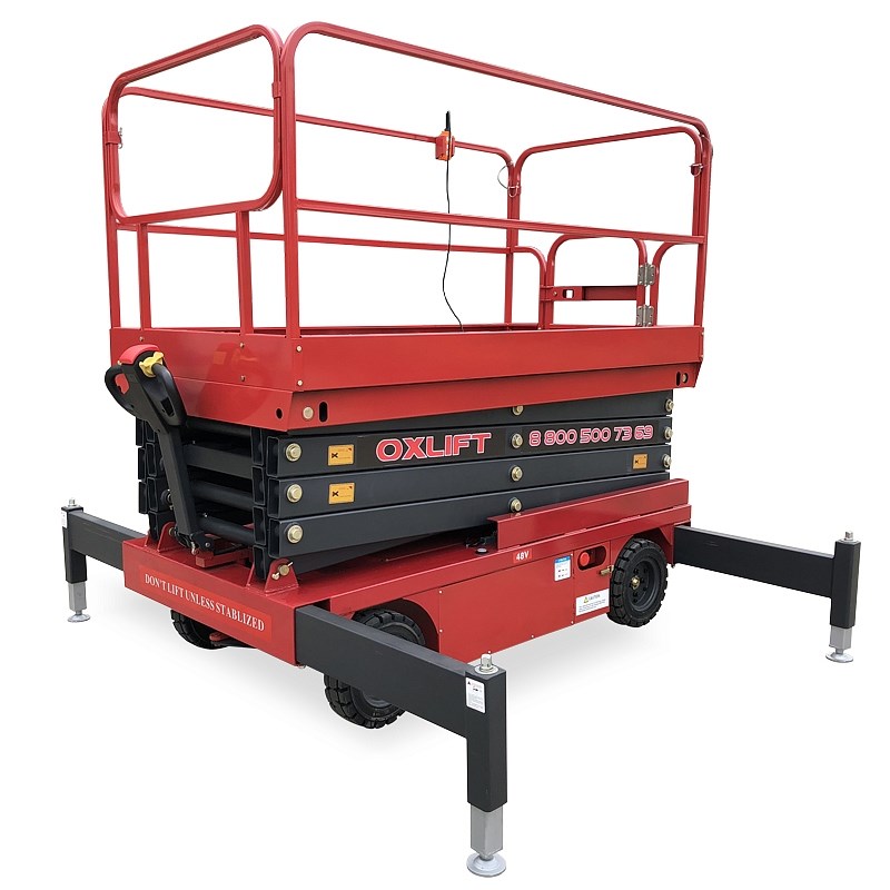 Фото 49 - Самоходный Ножничный Подъемник QZ-030-090 OXLIFT 300 кг 9 м.
