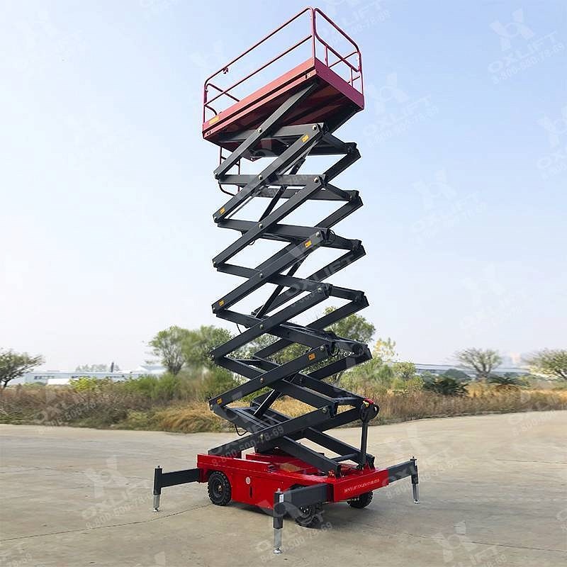 Фото 21 - Самоходный Ножничный Подъемник QZ-050-090 OXLIFT 500 кг 9 м.